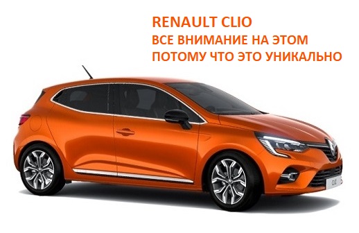 RENAULT CLIO, ВСЕ ВНИМАНИЕ НА ЭТОМ, ПОТОМУ ЧТО ЭТО УНИКАЛЬНО